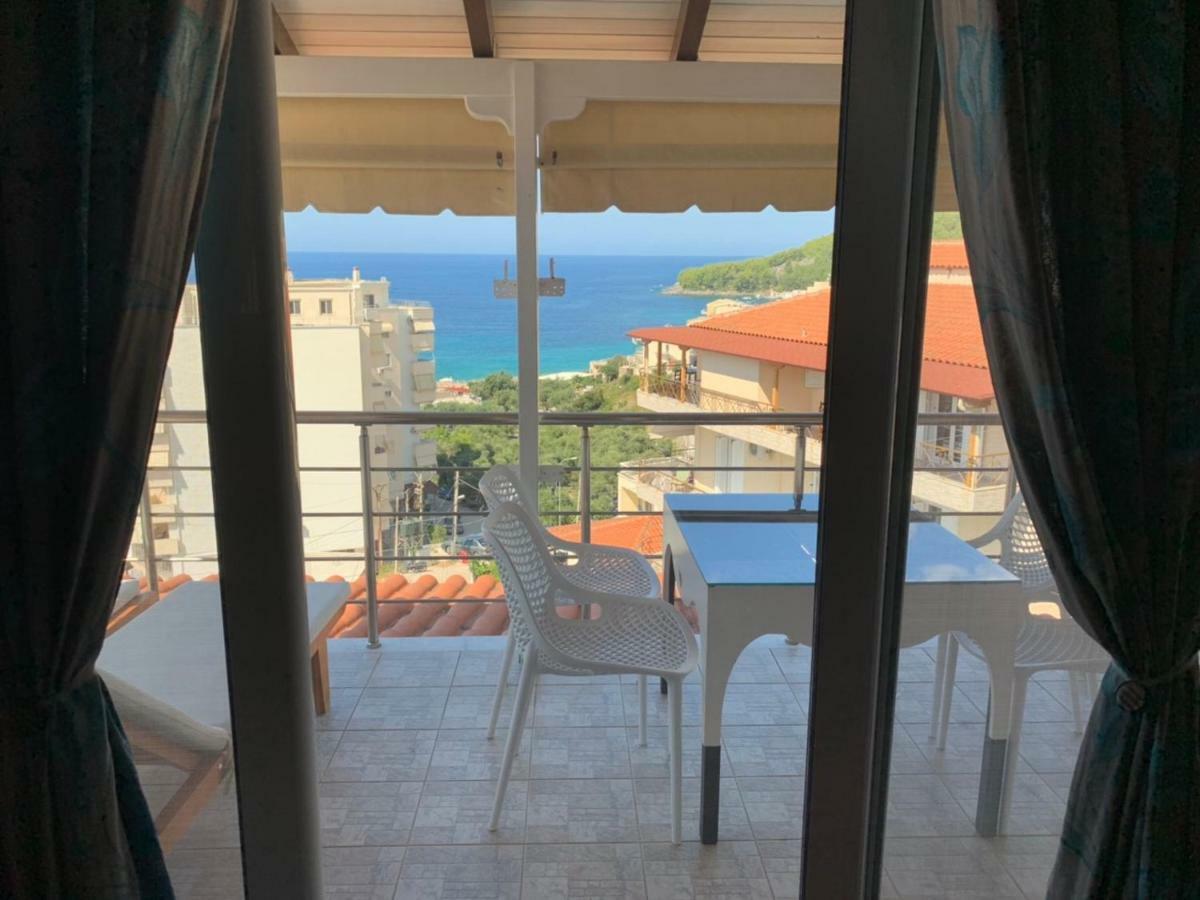 ★ Meniko'S House ★ Amazing Sea View Leilighet Himare Eksteriør bilde